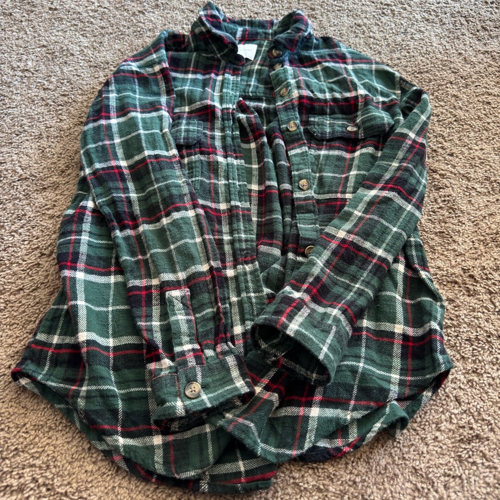 AEO Christmassy Flannel Shirt